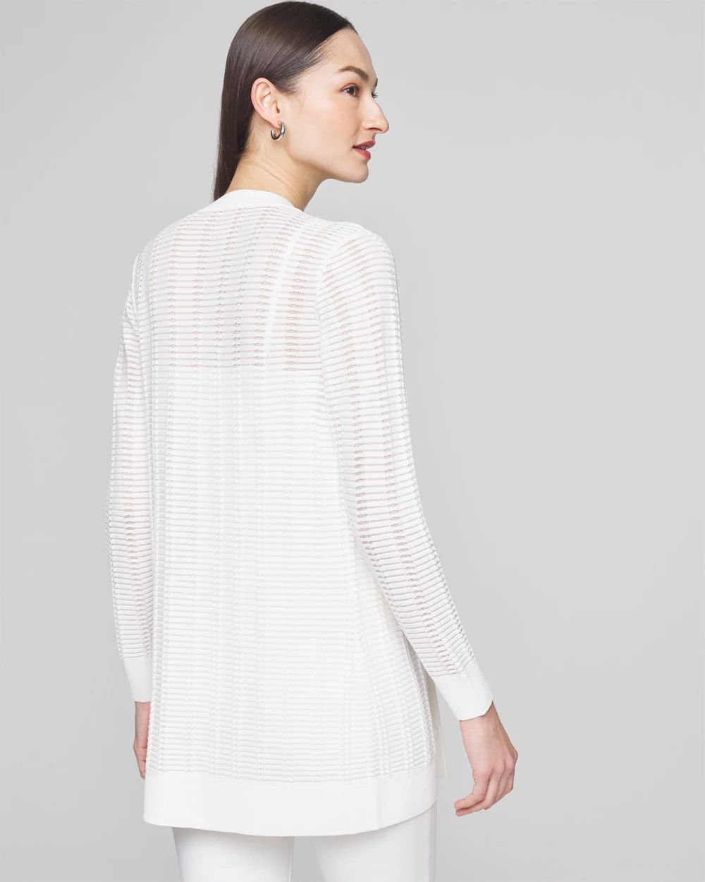 Stitchy Rib Boyfriend Cardigan White House Black Market